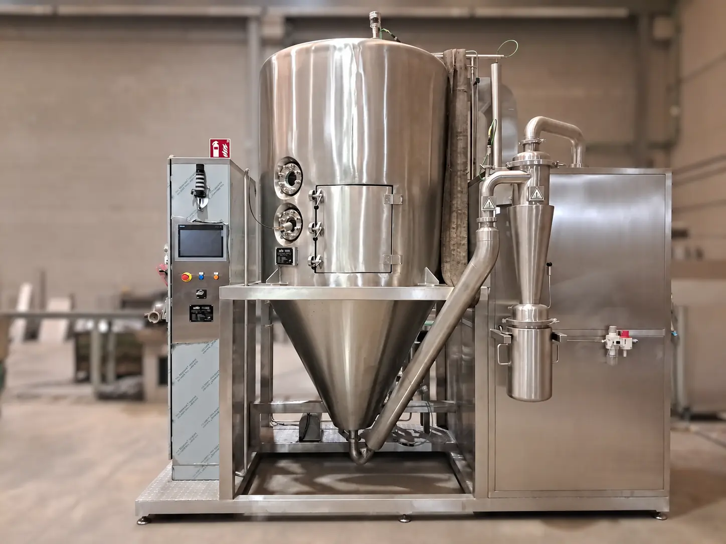 Stainless steel spray drying plant manufactured by CAISA